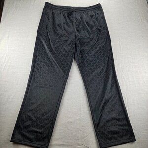 NEW ADIDAS ORIGINALS MONOGRAM LOGO TREFOIL TRACK PANTS HZ4157 BLACK SZ XL